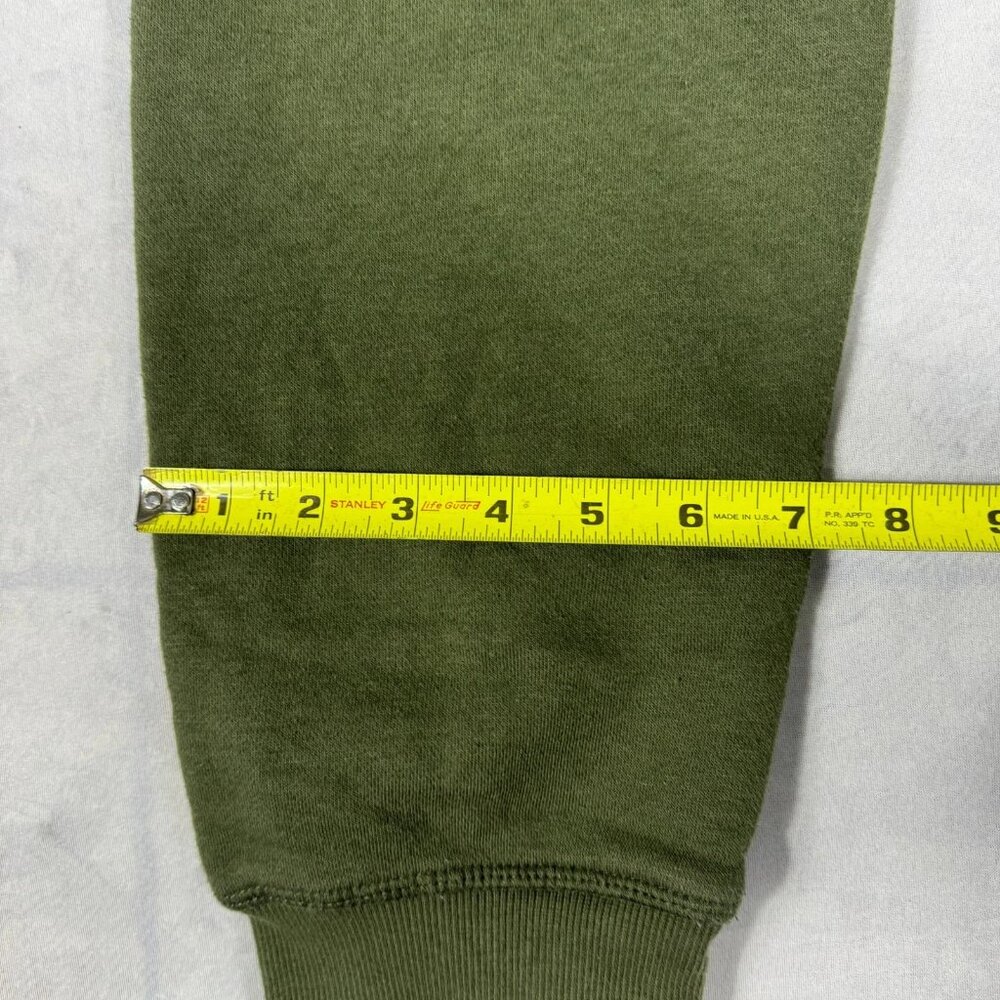 Hurley Jogger Pants Mens Olive Green Fleece Tapered Leg Elastic Waist Size M - Picture 16 of 16